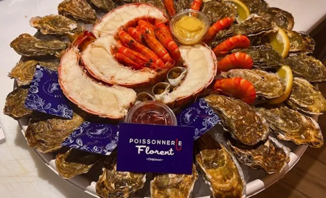 La Saint-Valentin approche à la poissonnerie Florent de Chaponost, Chaponost, Poissonnerie Florent